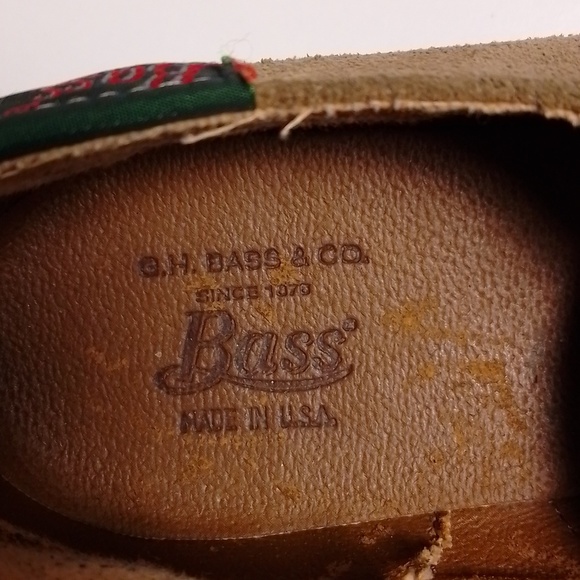 Vintage Bass made in usa suede light brown tan woman shoe. Size 7 - Picture 6 of 9